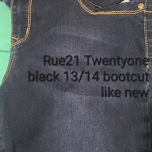 Rue21 Black Boot Cut Jeans